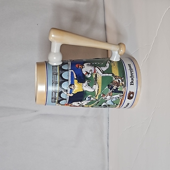 Budweiser Sports Series Baseball Stein Mug Large Handcrafted Collectible #64501 - Picture 1 of 9